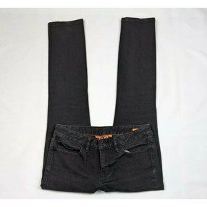 Tory Burch Women's Black Super Skinny Denim Jeans 5-Pocket Size 27